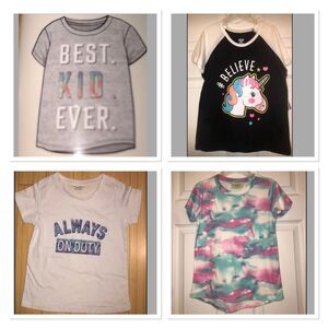 Zone Pro Bobbie Brooks Lot of 4 Girls Short Sleeve T Shirts Sz S (6/6X) NEW